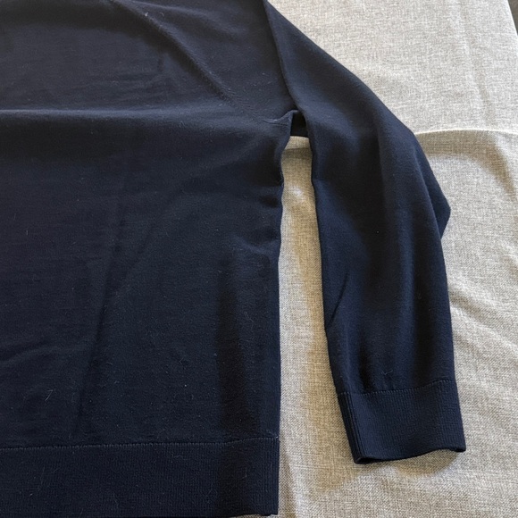 Theory Men's Dark Navy Crewneck Sweater - Picture 7 of 13